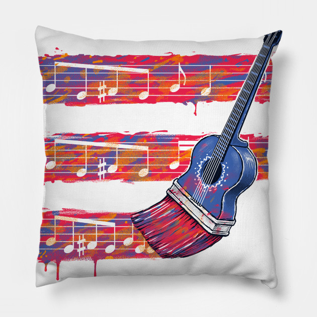 Guitart Guitar Art Musician Pillow Teepublic Au