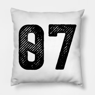 Rough Number 07 Pillow