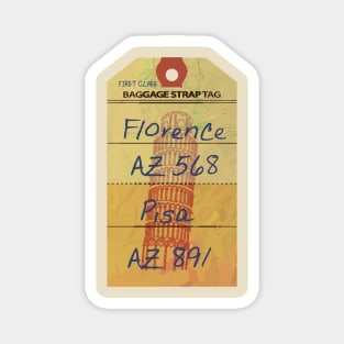 Florence italy luggage tag Magnet