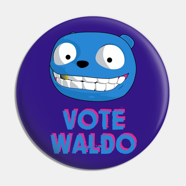 Black Mirror - Vote Waldo Pin by atizadorgris