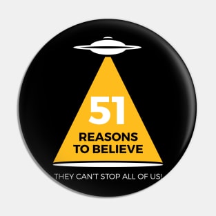 51 Reasons To Believe! Pin