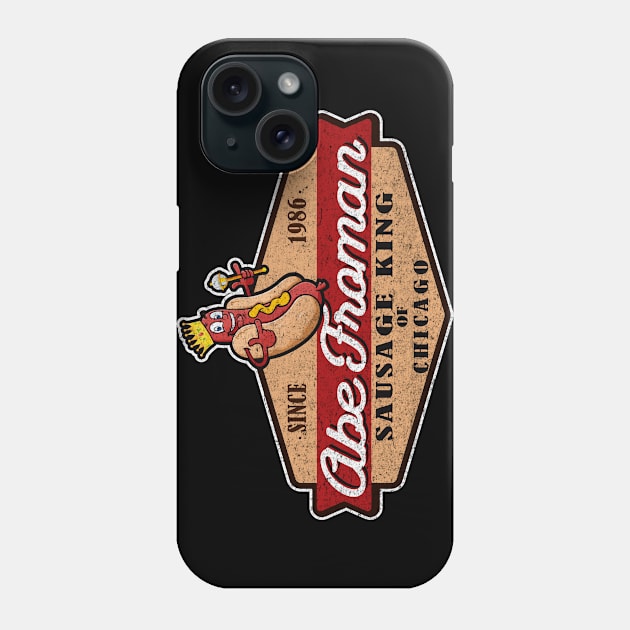 Abe Froman Sausage King of Chicago Retro Seal Phone Case by Alema Art
