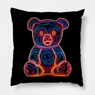 Neon Bear Pillow