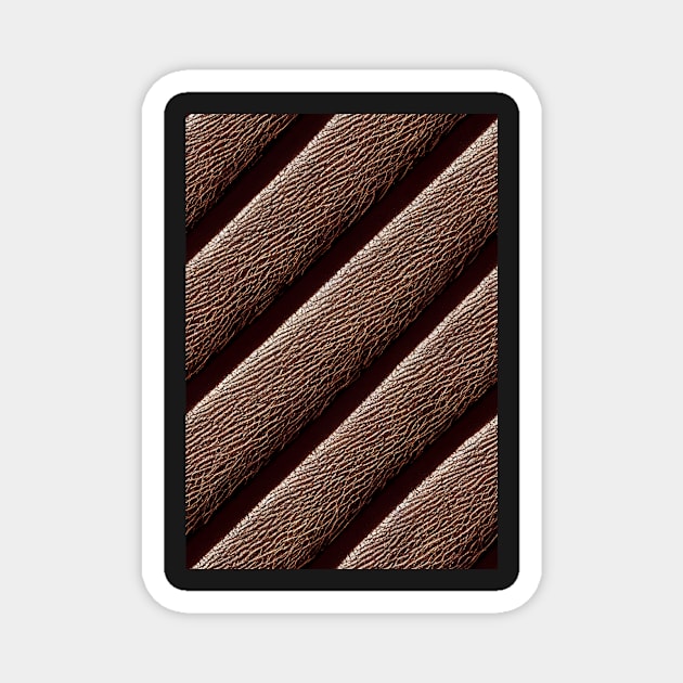 Imitation leather, natural and ecological leather print #3 Magnet by Endless-Designs