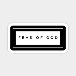 fear of god design Magnet