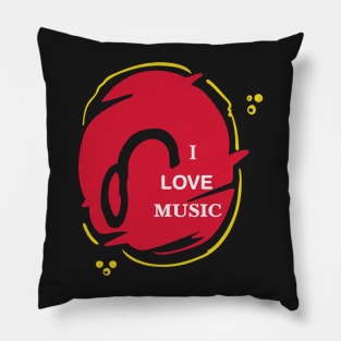 I Love Music Pillow