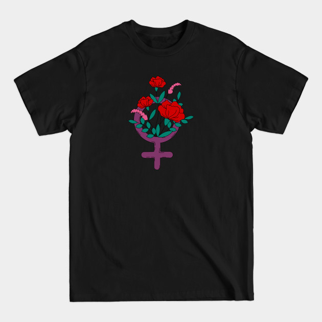 Discover Feminine Symbol Girl Flower - Girl Symbol - T-Shirt