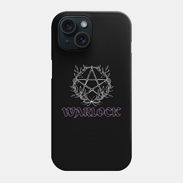 DND Class Warlock Phone Case by Roll or Die