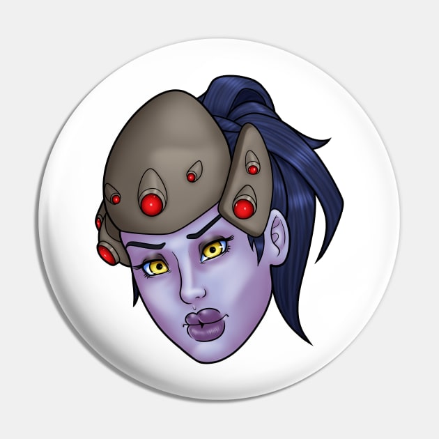 Widow Smooch Pin by mooncakedraws