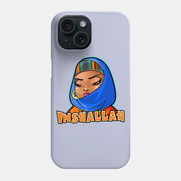 Naeema - Insahallah Phone Case by UrbanAnnaMae