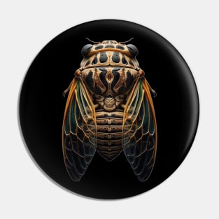 cool Cicada Insect Great Eastern Brood X USA 2024 Pin