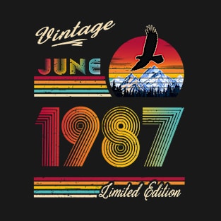 June 1987 Birthday T-Shirt