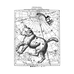 Ursa Major and Minor Constellation Map - Aesthetic, Astronomy, Space T-Shirt