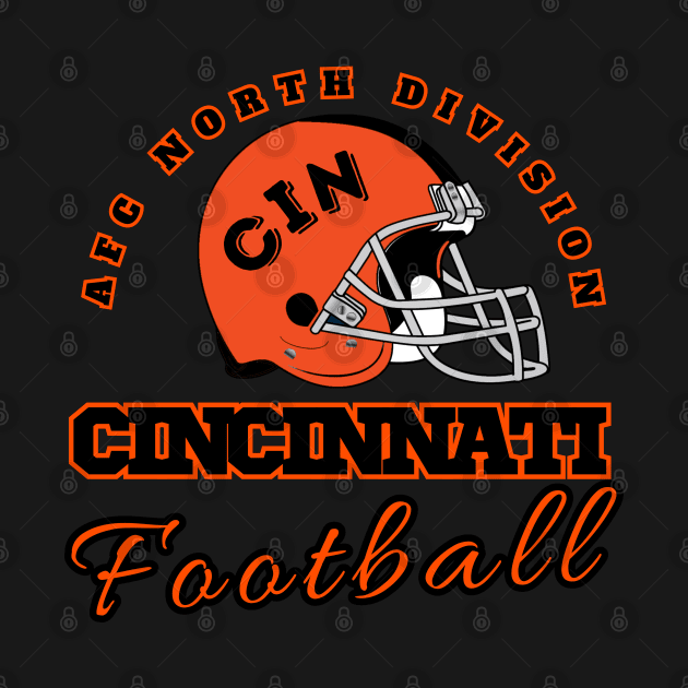 Cincinnati Football Vintage Style by Borcelle Vintage Apparel 