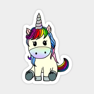 Rainbow Unicorn Magnet