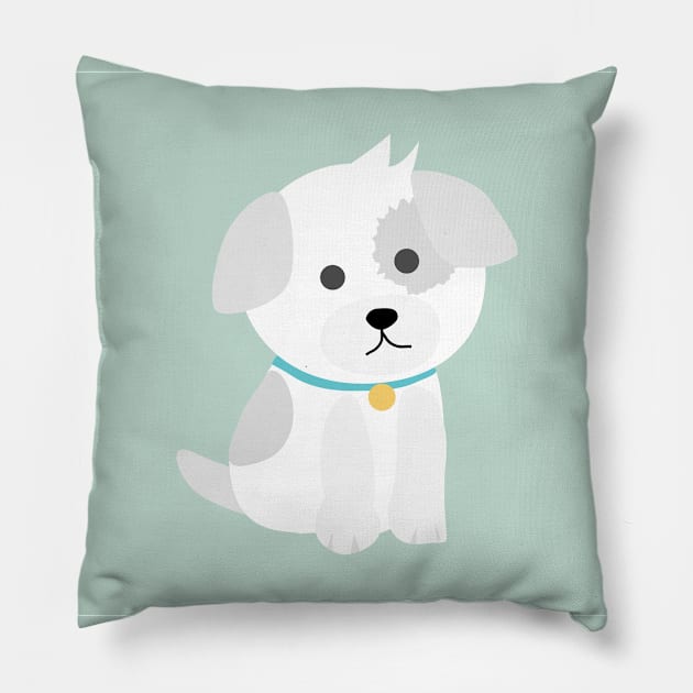 Cute Puppy Pillow by Red Rov