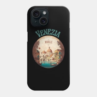 Venice Italy Streetscape Art - Retro Vintage Travel Phone Case