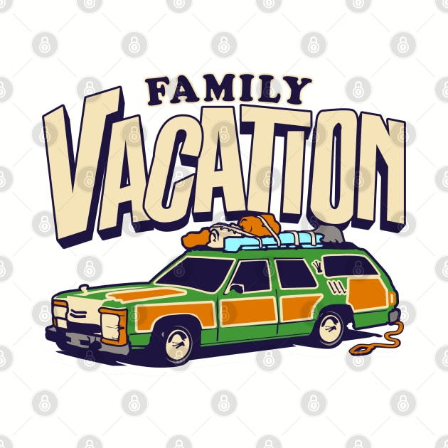 Roadtrip! Family Vacation Shirts for the whole family with Griswold Station Wagon by ChattanoogaTshirt