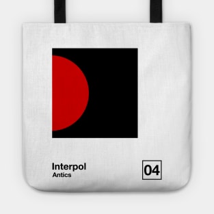 Antics / Minimalist Style Graphic Poster Design Tote