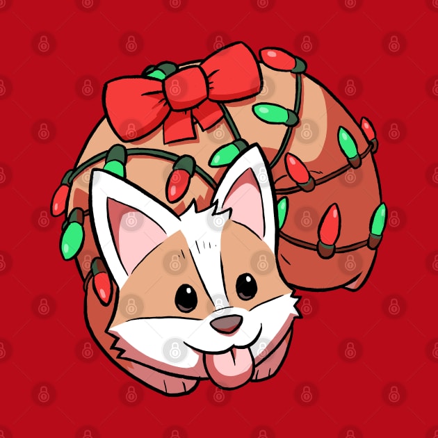 Christmas Corgi by samandfuzzy