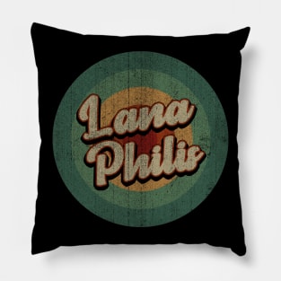 Circle Retro Vintage Lana Philis Pillow