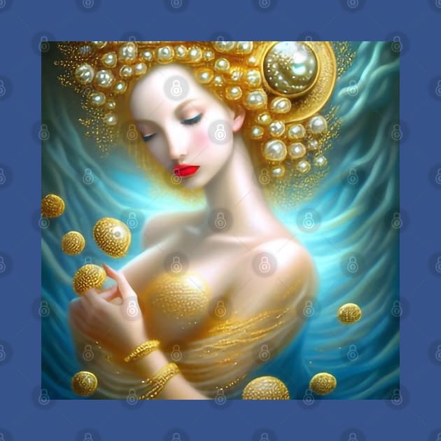 Pearl & Gold Goddess by The Little Store Of Magic