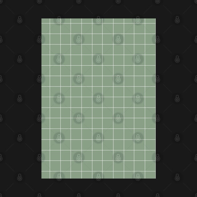 Mint green grid 2 by Holailustra