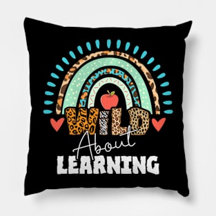 Wild About Learning Back To School Teacher 100 Day Of School Pillow