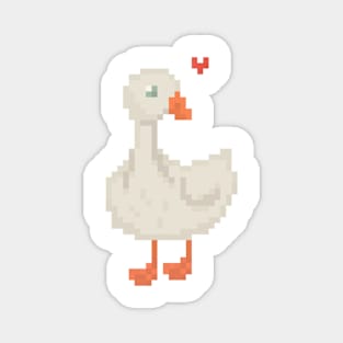 Silly Pixel Goose Magnet