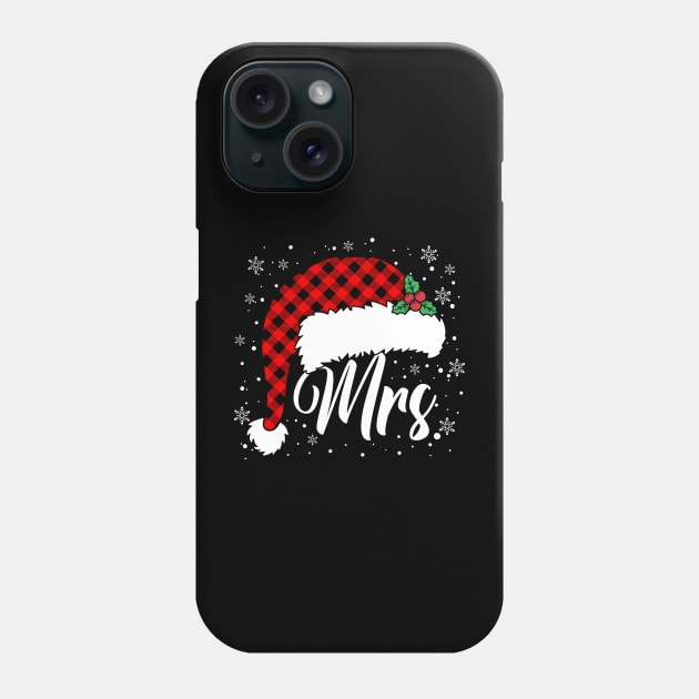 Mrs Santa Claus Christmas Couples Matching Phone Case by antrazdixonlda