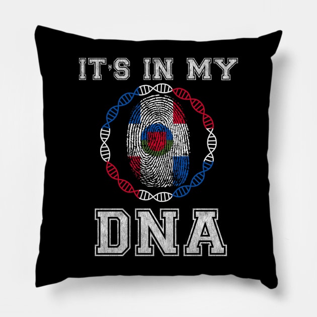 Dominican Republic  It's In My DNA - Gift for Dominican From Dominican Republic Pillow by Country Flags