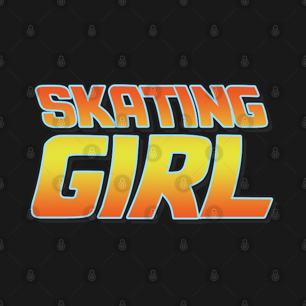 Skating girl vintage design. Perfect present for mom mother dad father friend him or her by SerenityByAlex