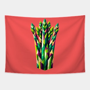 Abstract Geometric Asparagus - Color Design Tapestry