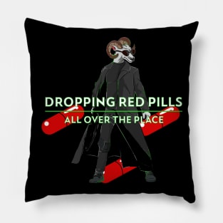 Red Pilled Black Sheep Pillow