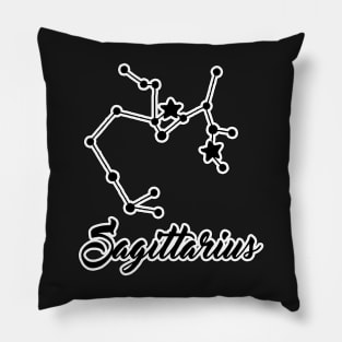 Sagittarius Zodiac Constellation Design Pillow