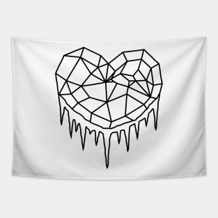 Heart of Ice (Black) Tapestry