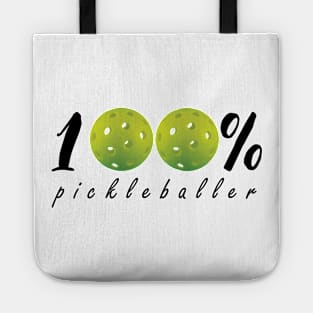 100 percent pickleballer Tote