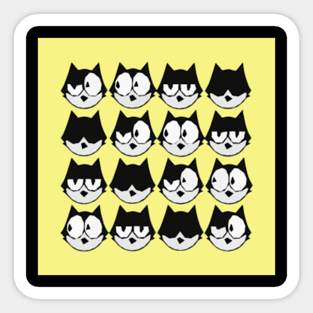 Felix The Cat Expesion Felix The Cat Sticker Teepublic