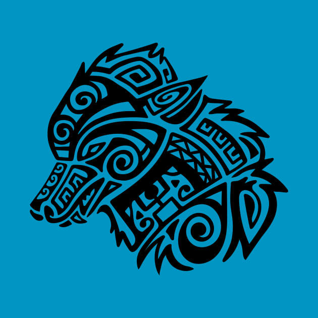 Tribal Wolf by ItsLydi