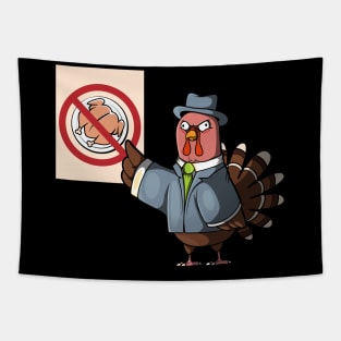 Funny Christmas Thanks Giving Turkey Tapestry