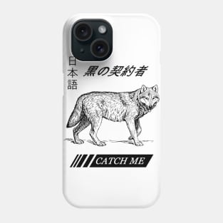 wolf vaporwave hunter Phone Case