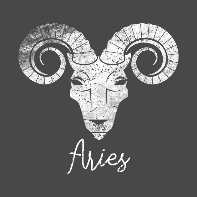 Aries Animal Vintage Personality Horoscope Zodiac by roarr