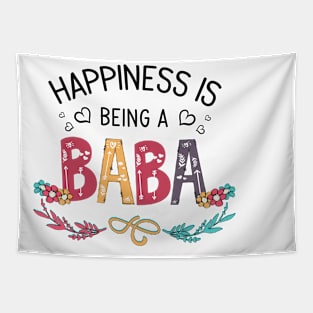 Happiness Is Being A Baba Wildflowers Valentines Mothers Day Tapestry