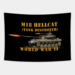 WWII - M18 HellCat - Tank Destroyer Tapestry