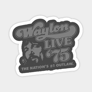 Waylon Live 75 Magnet