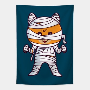 Cute Egyptian Mummified Cat Tapestry