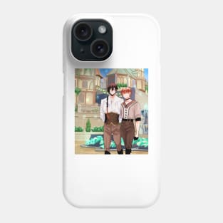 Genshin Impact - Zhongli and Childe at the Windblume Festival Phone Case