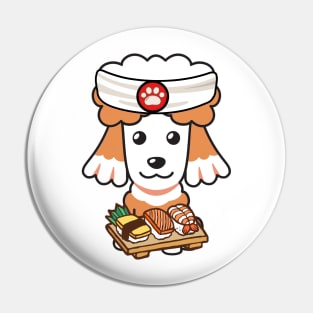 Sushi Chef poodle Pin