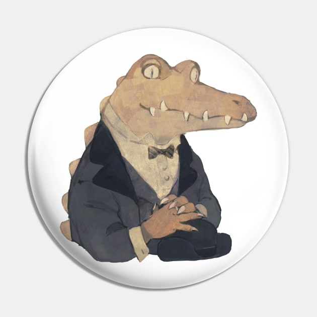 Crocodile gentleman Pin by rt0no