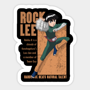 Rock Lee Naruto Stickers for Sale | TeePublic